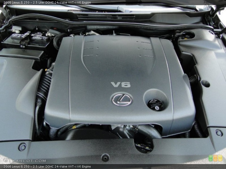 2.5 Liter DOHC 24-Valve VVT-i V6 2008 Lexus IS Engine