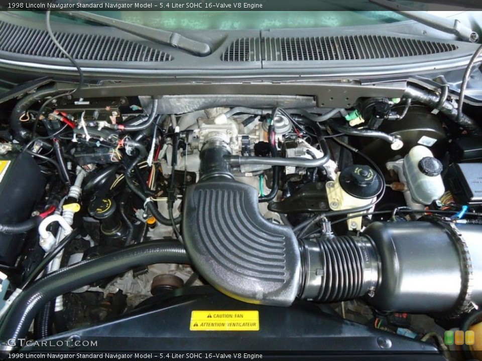 5.4 Liter SOHC 16-Valve V8 1998 Lincoln Navigator Engine