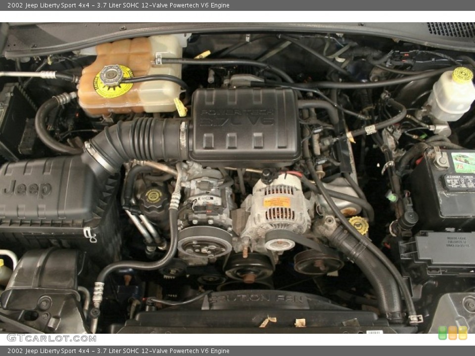 3.7 Liter SOHC 12-Valve Powertech V6 Engine for the 2002 Jeep Liberty #68705647