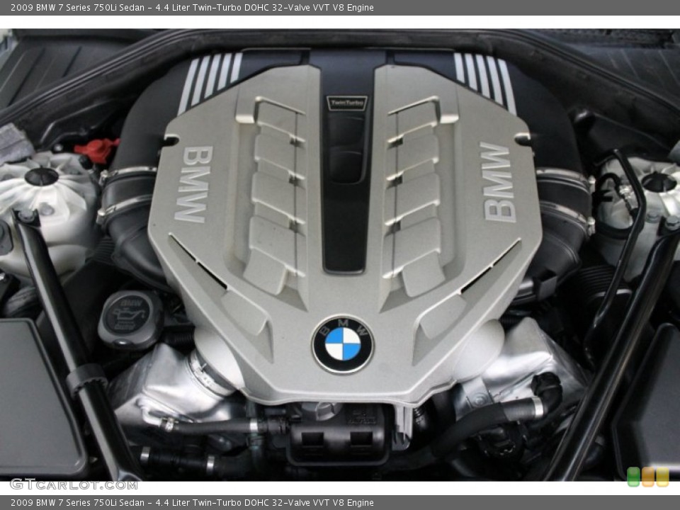 4.4 Liter Twin-Turbo DOHC 32-Valve VVT V8 Engine for the 2009 BMW 7 Series #68715779