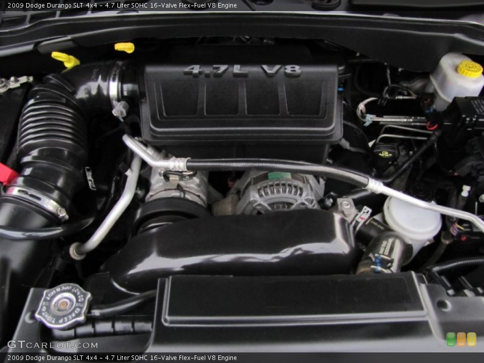 4.7 Liter SOHC 16-Valve Flex-Fuel V8 Engine for the 2009 Dodge Durango #68717913