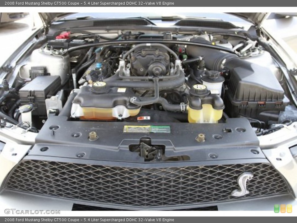 5.4 Liter Supercharged DOHC 32-Valve V8 Engine for the 2008 Ford Mustang #68750875