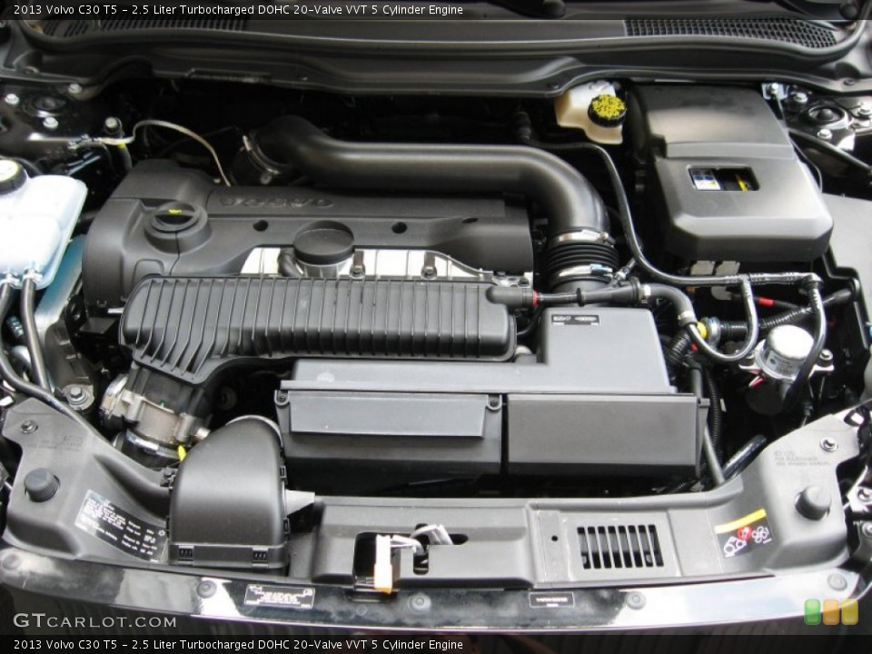 2.5 Liter Turbocharged DOHC 20-Valve VVT 5 Cylinder Engine for the 2013 Volvo C30 #68793398