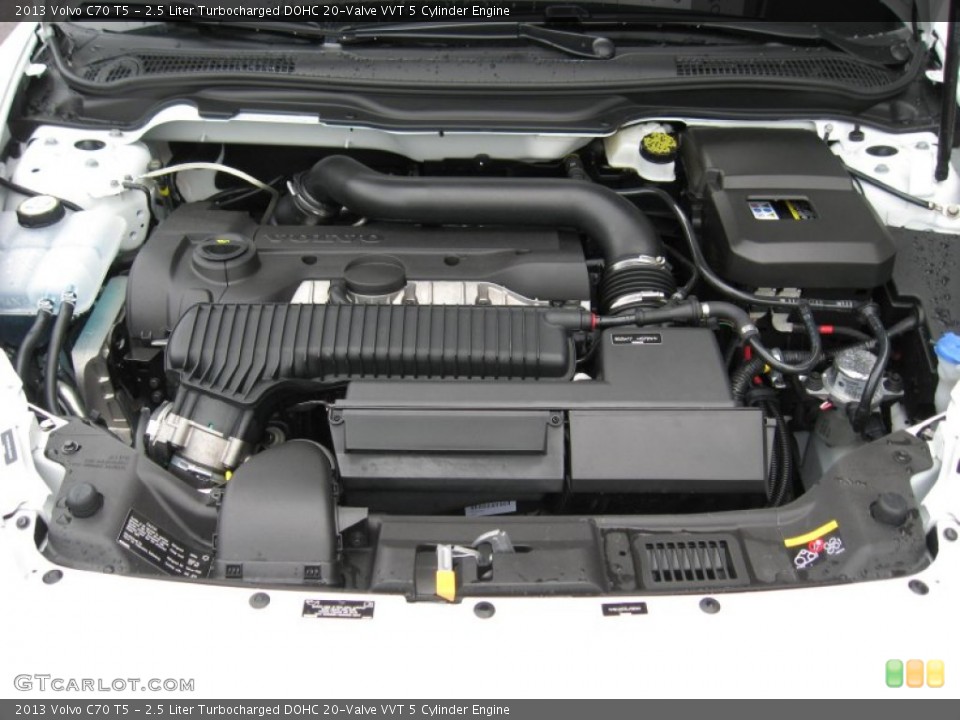 2.5 Liter Turbocharged DOHC 20-Valve VVT 5 Cylinder Engine for the 2013 Volvo C70 #68793908