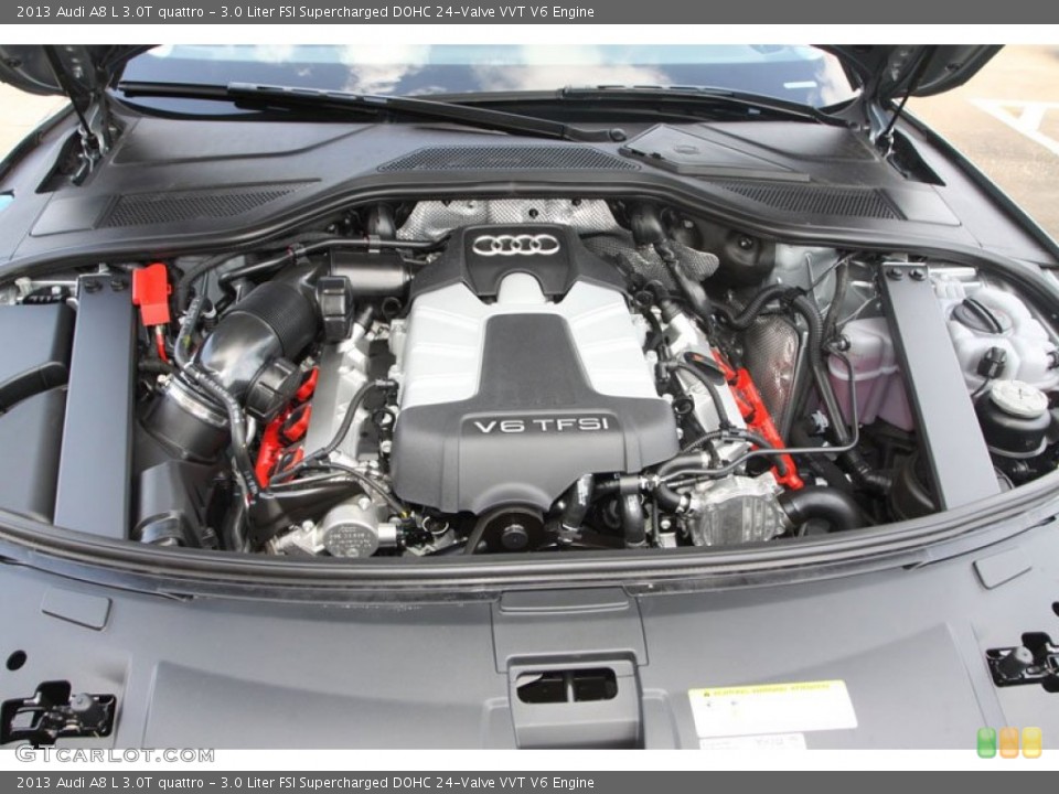 3.0 Liter FSI Supercharged DOHC 24-Valve VVT V6 Engine for the 2013 Audi A8 #68796188