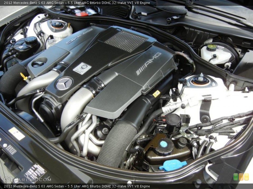 5.5 Liter AMG Biturbo DOHC 32-Valve VVT V8 Engine for the 2012 Mercedes-Benz S #68803325