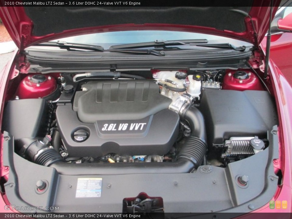 3.6 Liter DOHC 24-Valve VVT V6 Engine for the 2010 Chevrolet Malibu #68804285
