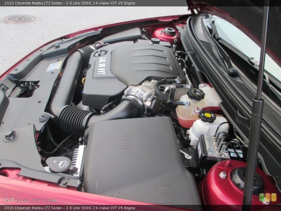 3.6 Liter DOHC 24-Valve VVT V6 Engine for the 2010 Chevrolet Malibu #68804294