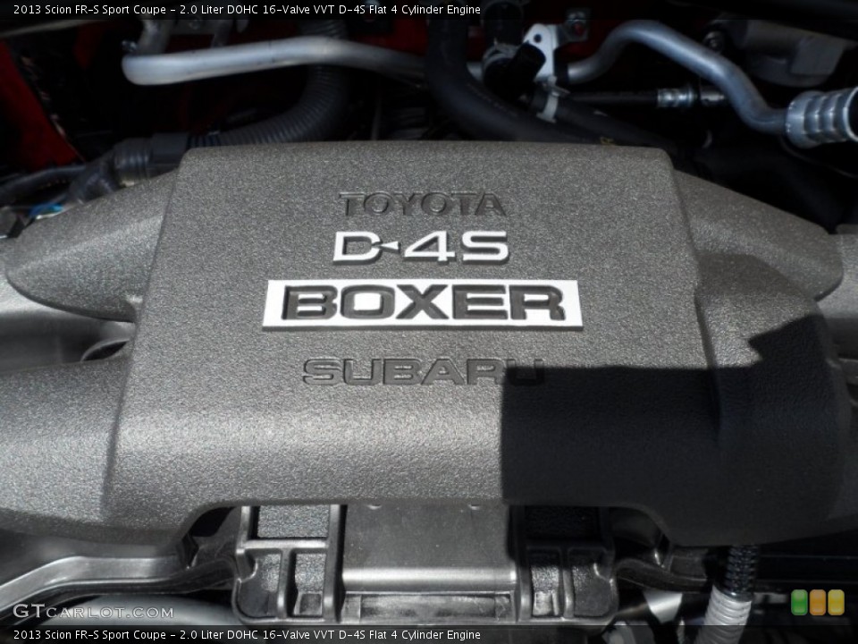 2.0 Liter DOHC 16-Valve VVT D-4S Flat 4 Cylinder Engine for the 2013 Scion FR-S #68825885