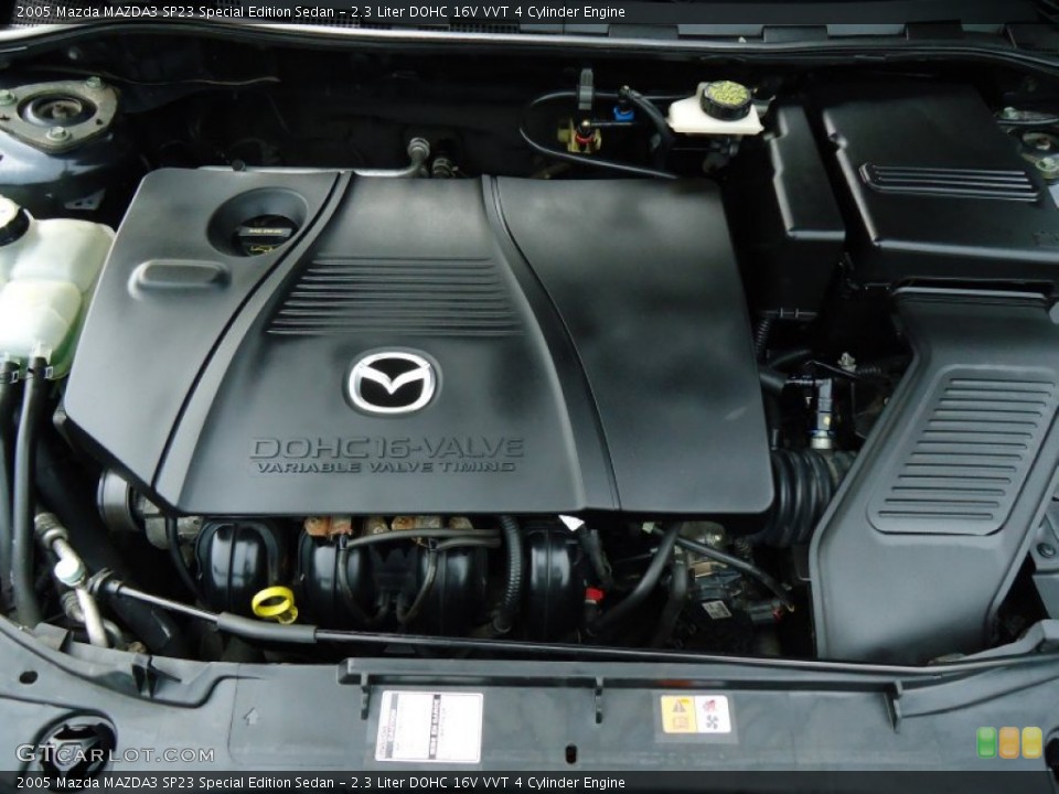 2.3 Liter DOHC 16V VVT 4 Cylinder 2005 Mazda MAZDA3 Engine