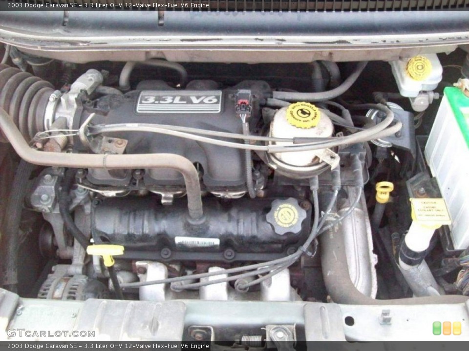 3.3 Liter OHV 12-Valve Flex-Fuel V6 Engine for the 2003 Dodge Caravan #68838555
