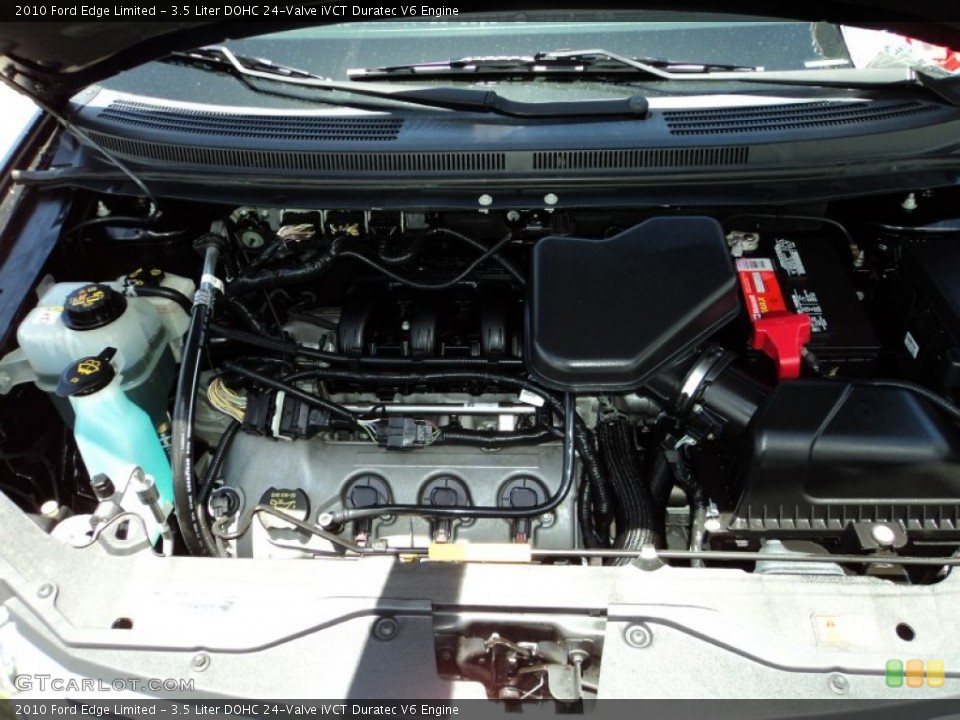 3.5 Liter DOHC 24-Valve iVCT Duratec V6 2010 Ford Edge Engine