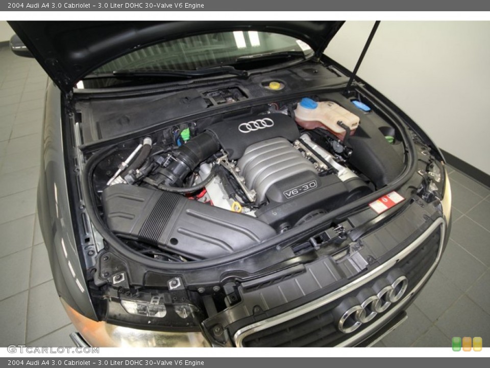 3.0 Liter DOHC 30-Valve V6 2004 Audi A4 Engine