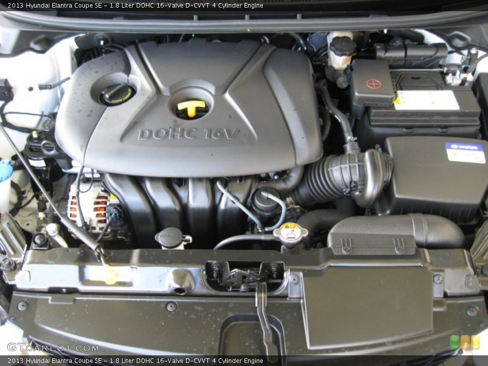 1.8 Liter DOHC 16-Valve D-CVVT 4 Cylinder Engine for the 2013 Hyundai Elantra #68845922