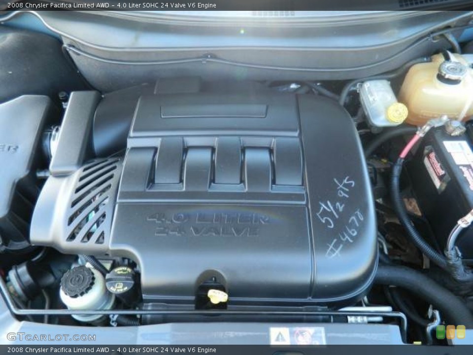 4.0 Liter SOHC 24 Valve V6 Engine for the 2008 Chrysler Pacifica #68850711