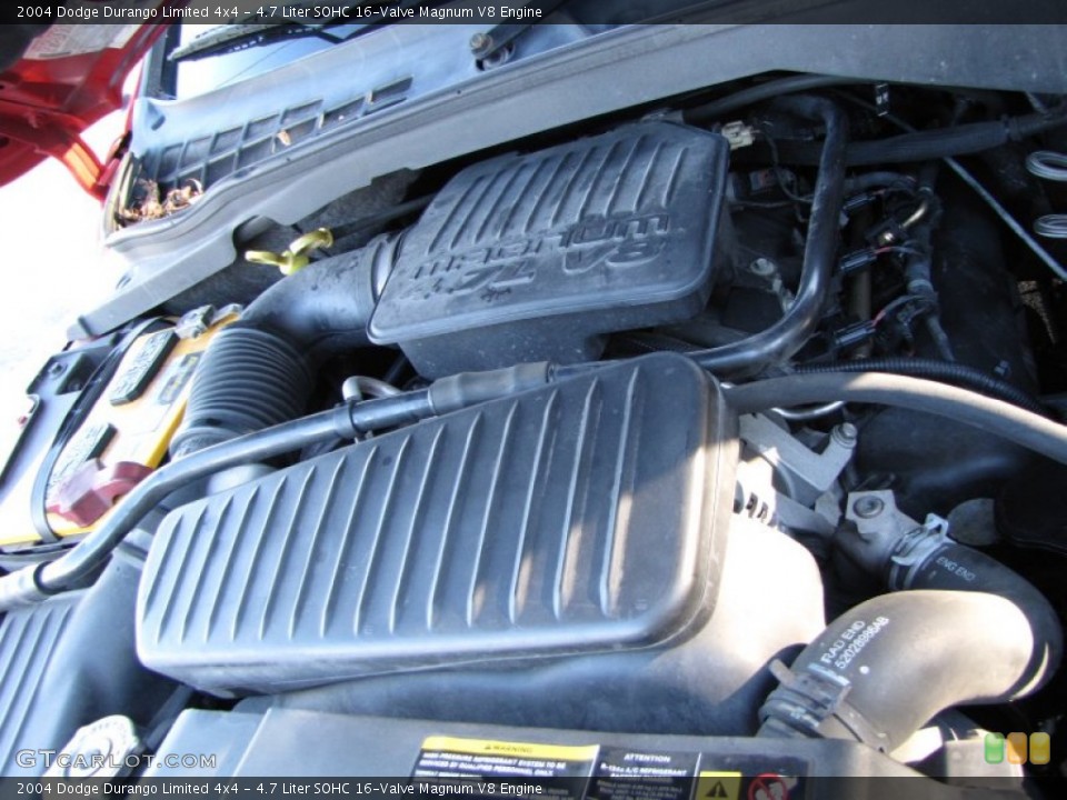 4.7 Liter SOHC 16-Valve Magnum V8 Engine for the 2004 Dodge Durango #68871795