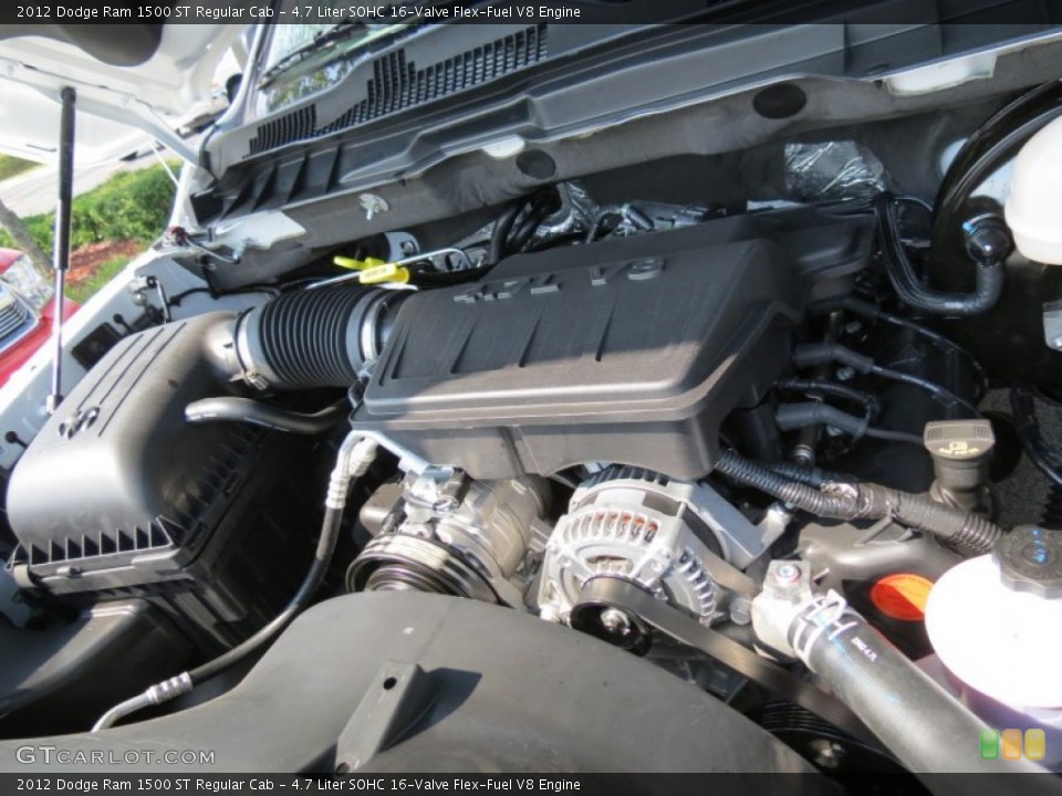 4.7 Liter SOHC 16-Valve Flex-Fuel V8 Engine for the 2012 Dodge Ram 1500 #68887989