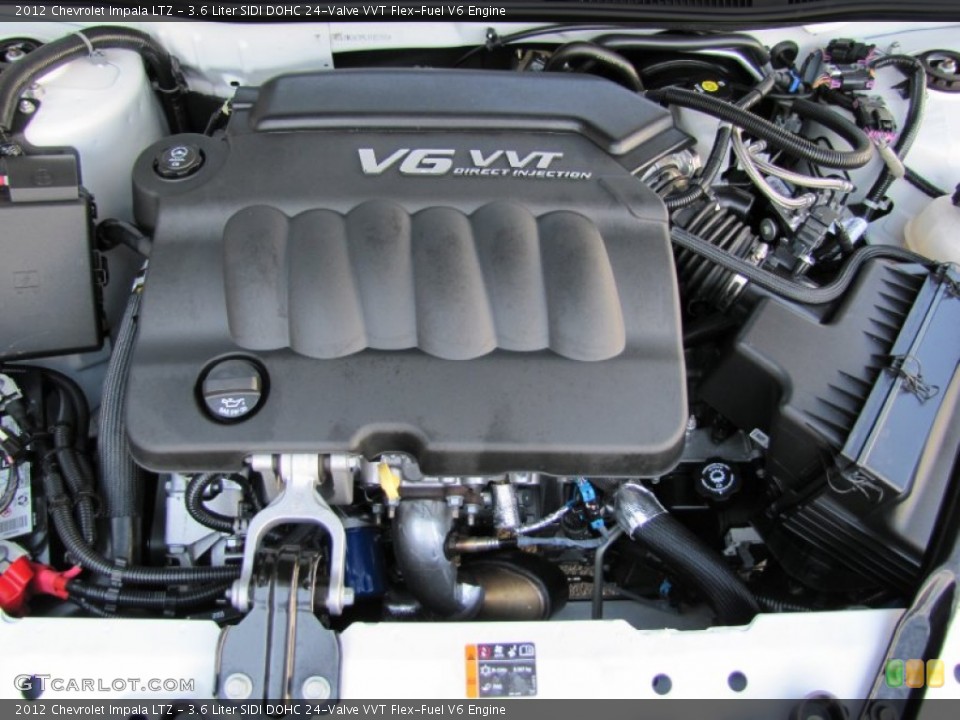 3.6 Liter SIDI DOHC 24-Valve VVT Flex-Fuel V6 Engine for the 2012 Chevrolet Impala #68891282