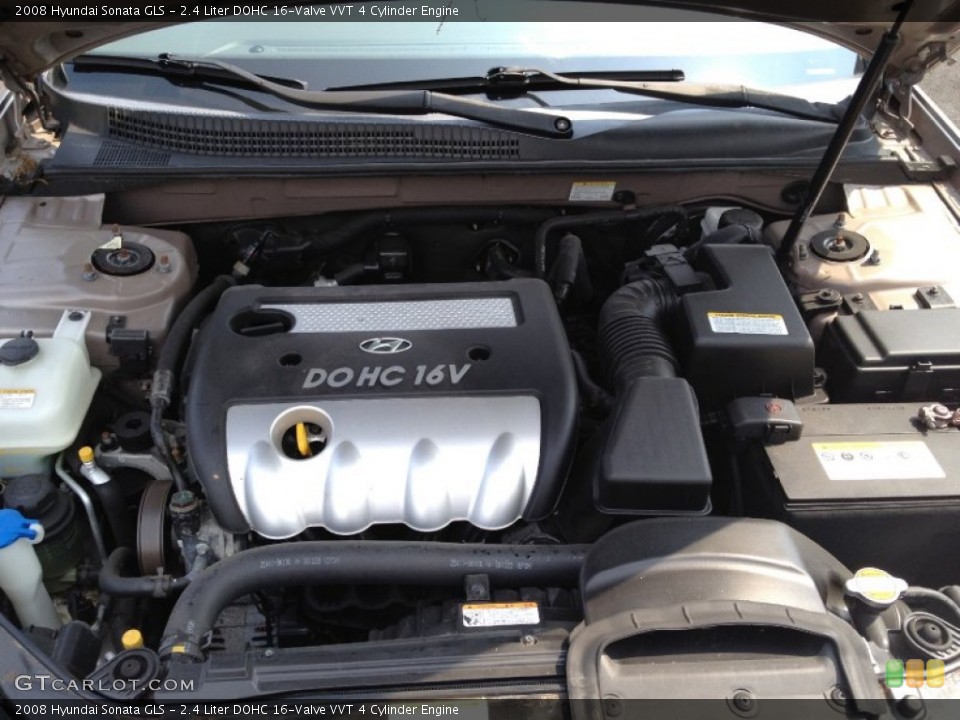 2.4 Liter DOHC 16-Valve VVT 4 Cylinder Engine for the 2008 Hyundai Sonata #68892240