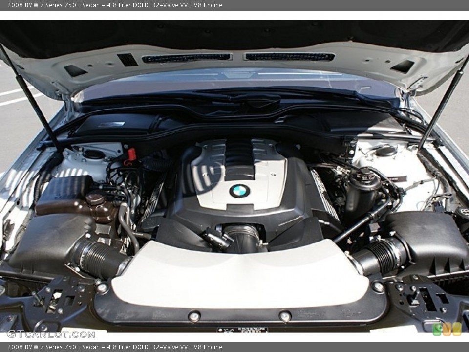 4.8 Liter DOHC 32-Valve VVT V8 Engine for the 2008 BMW 7 Series #68893557
