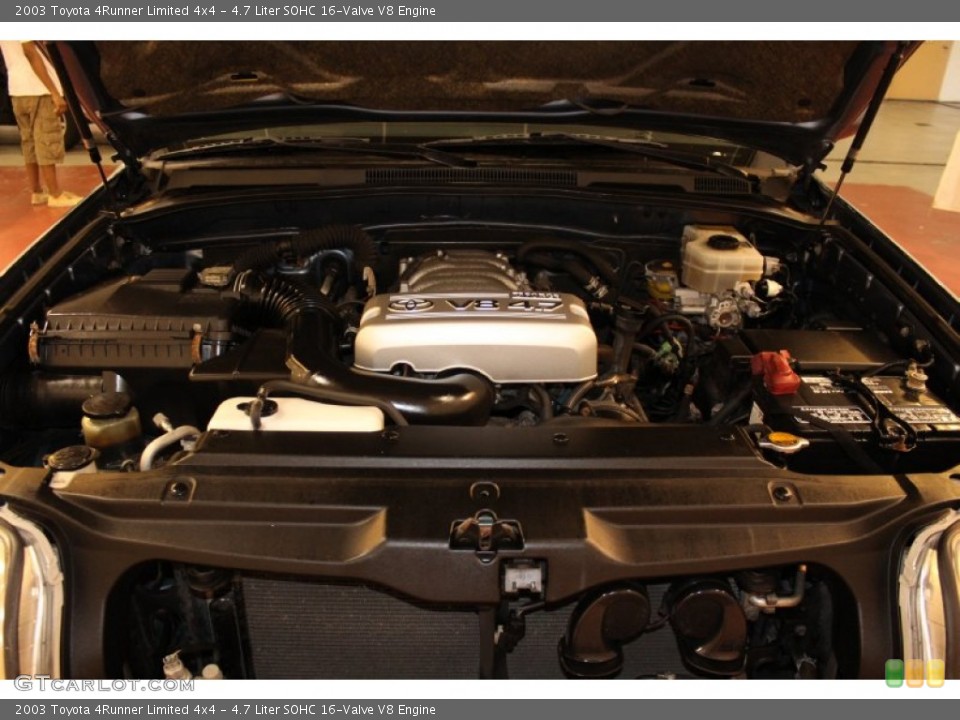 4.7 Liter SOHC 16-Valve V8 2003 Toyota 4Runner Engine