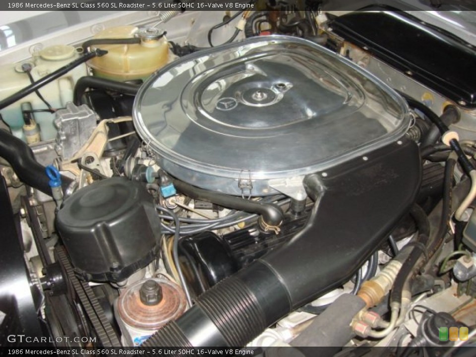 5.6 Liter SOHC 16-Valve V8 Engine for the 1986 Mercedes-Benz SL Class #68917461