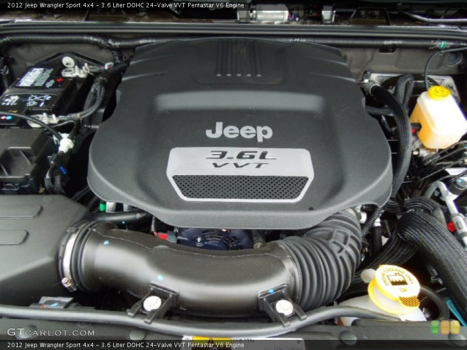 3.6 Liter DOHC 24-Valve VVT Pentastar V6 Engine for the 2012 Jeep Wrangler #68991124