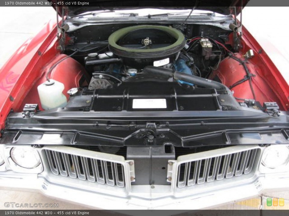 455 cid V8 1970 Oldsmobile 442 Engine