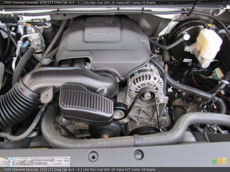 6.2 Liter Flex-Fuel OHV 16-Valve VVT Vortec V8 Engine for the 2009 Chevrolet Silverado 1500 #68998423