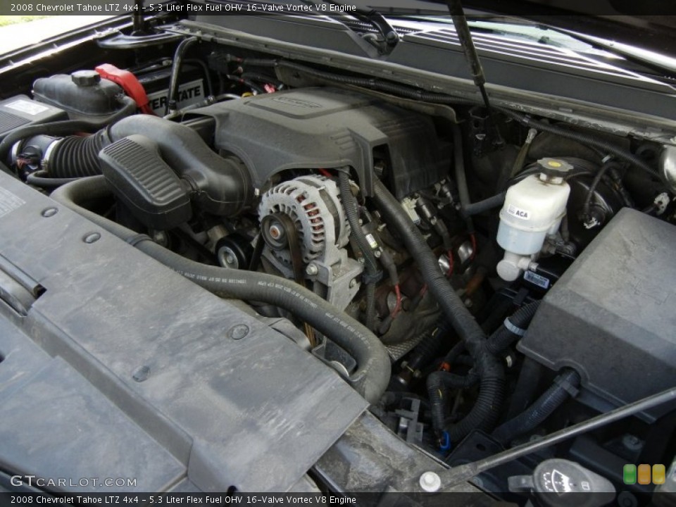 5.3 Liter Flex Fuel OHV 16-Valve Vortec V8 Engine for the 2008 Chevrolet Tahoe #69017352