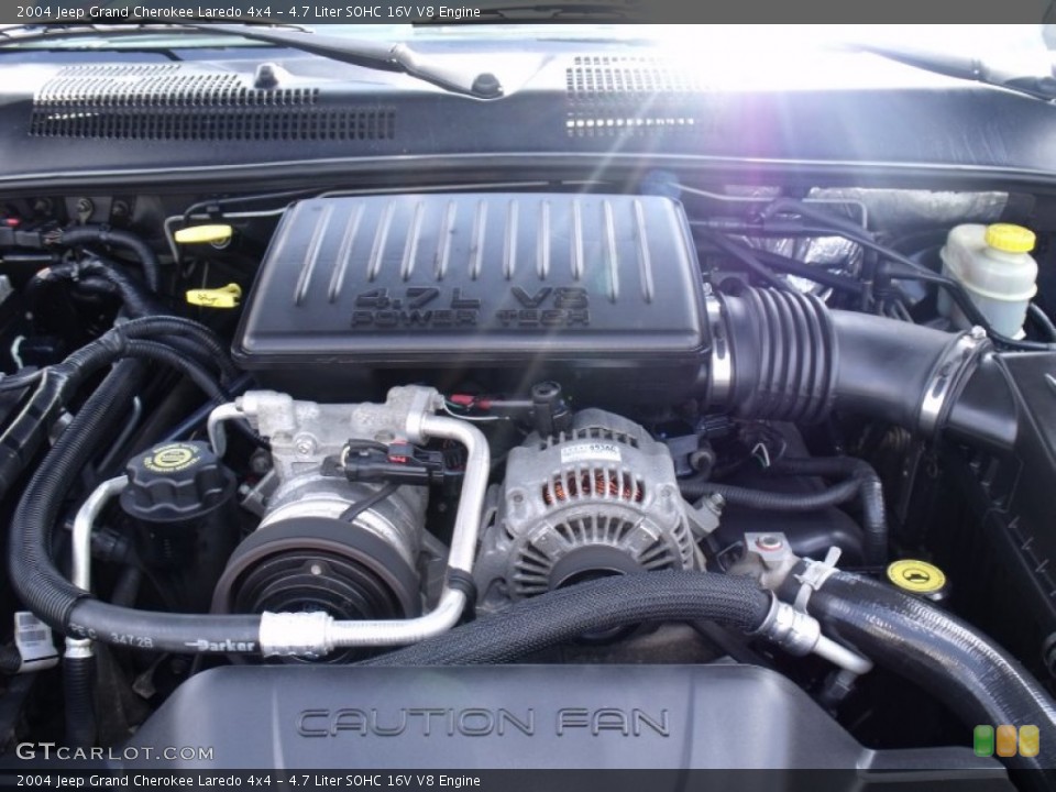 4.7 Liter SOHC 16V V8 Engine for the 2004 Jeep Grand
