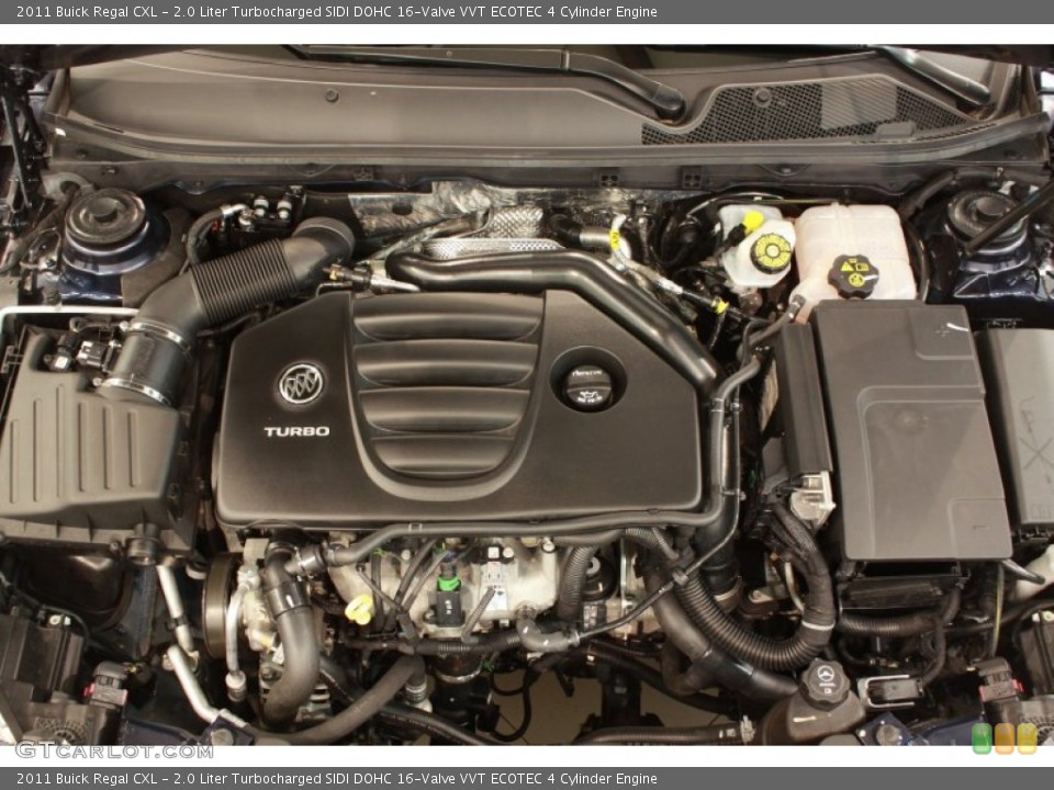 2.0 Liter Turbocharged SIDI DOHC 16-Valve VVT ECOTEC 4 Cylinder Engine for the 2011 Buick Regal #69030179