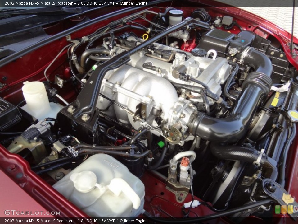 1.8L DOHC 16V VVT 4 Cylinder 2003 Mazda MX-5 Miata Engine