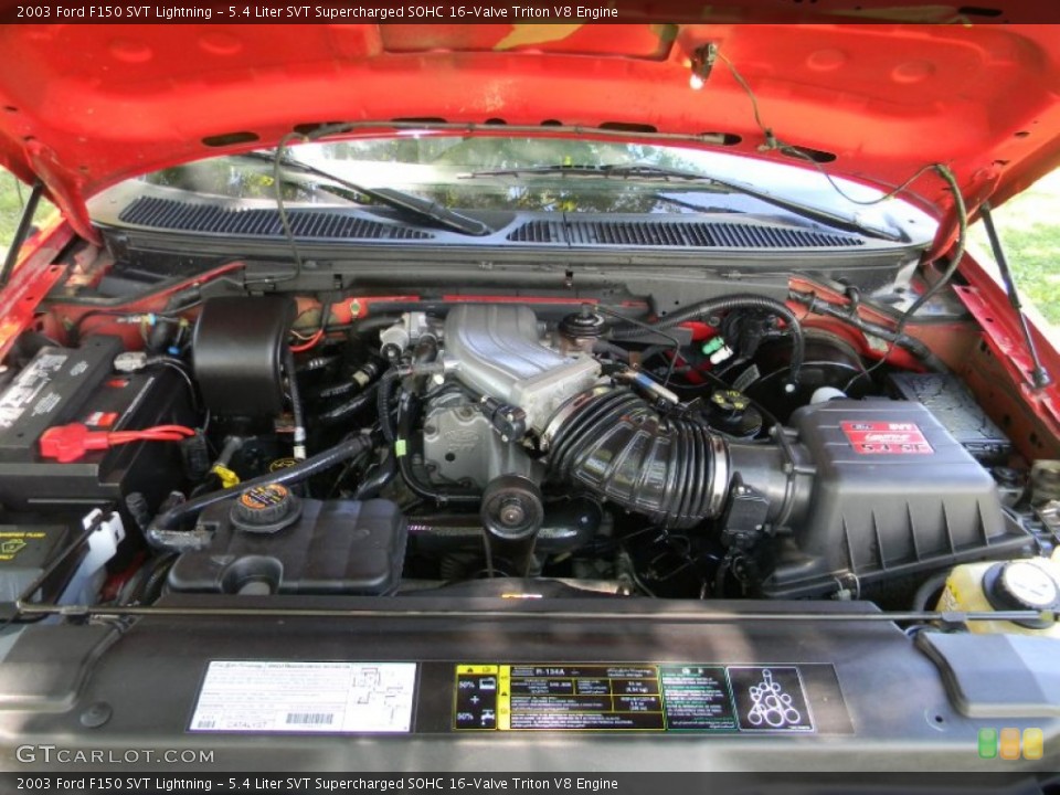 5.4 Liter SVT Supercharged SOHC 16-Valve Triton V8 Engine for the 2003 Ford F150 #69044516