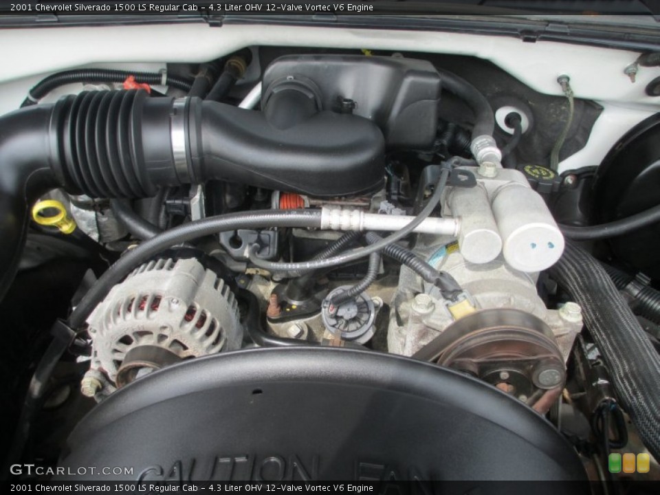 4.3 Liter OHV 12-Valve Vortec V6 Engine for the 2001 Chevrolet Silverado 1500 #69048887