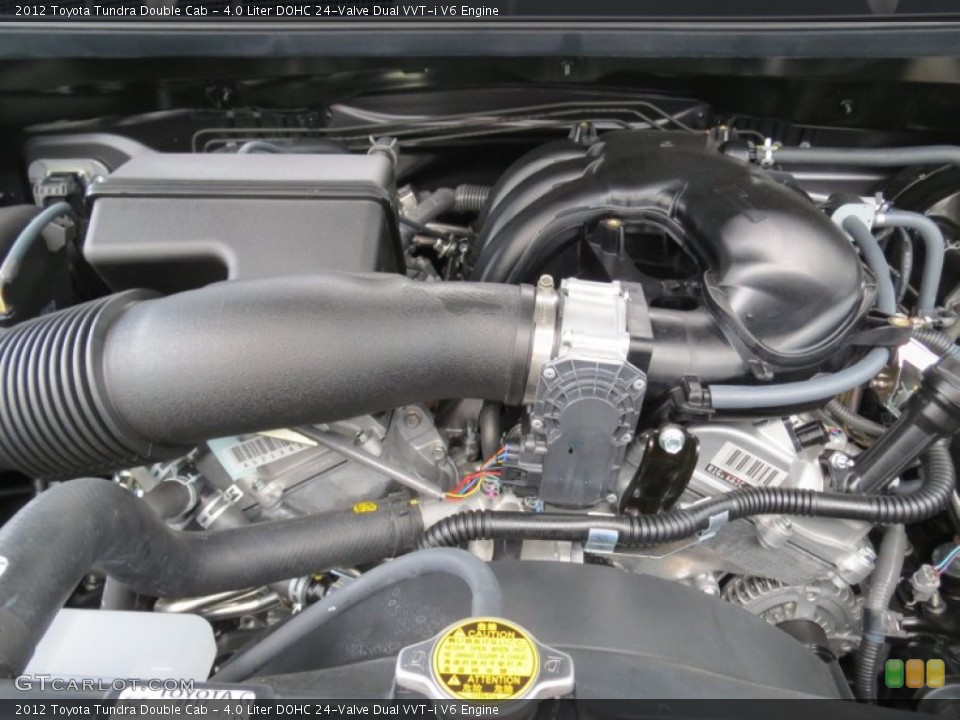 4.0 Liter DOHC 24-Valve Dual VVT-i V6 2012 Toyota Tundra Engine