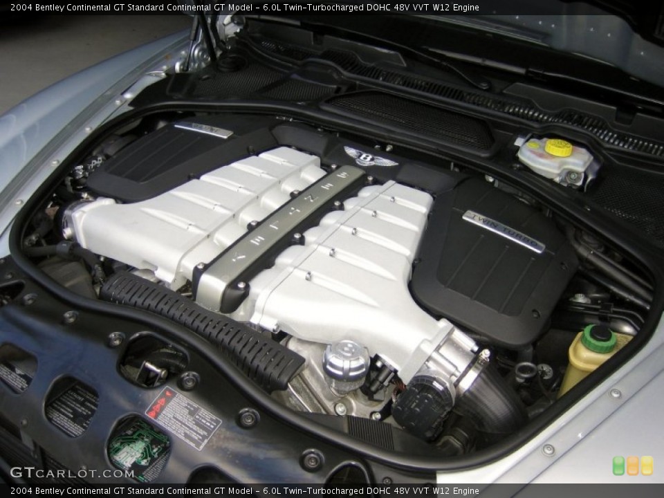 6.0L Twin-Turbocharged DOHC 48V VVT W12 Engine for the 2004 Bentley Continental GT #69100457