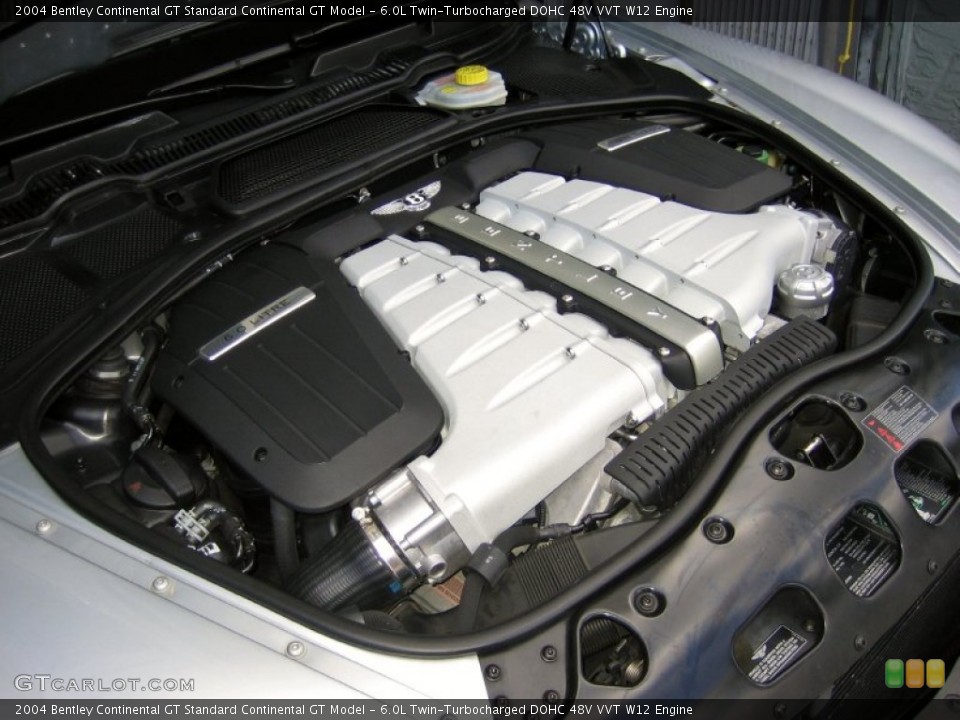 6.0L Twin-Turbocharged DOHC 48V VVT W12 Engine for the 2004 Bentley Continental GT #69100464