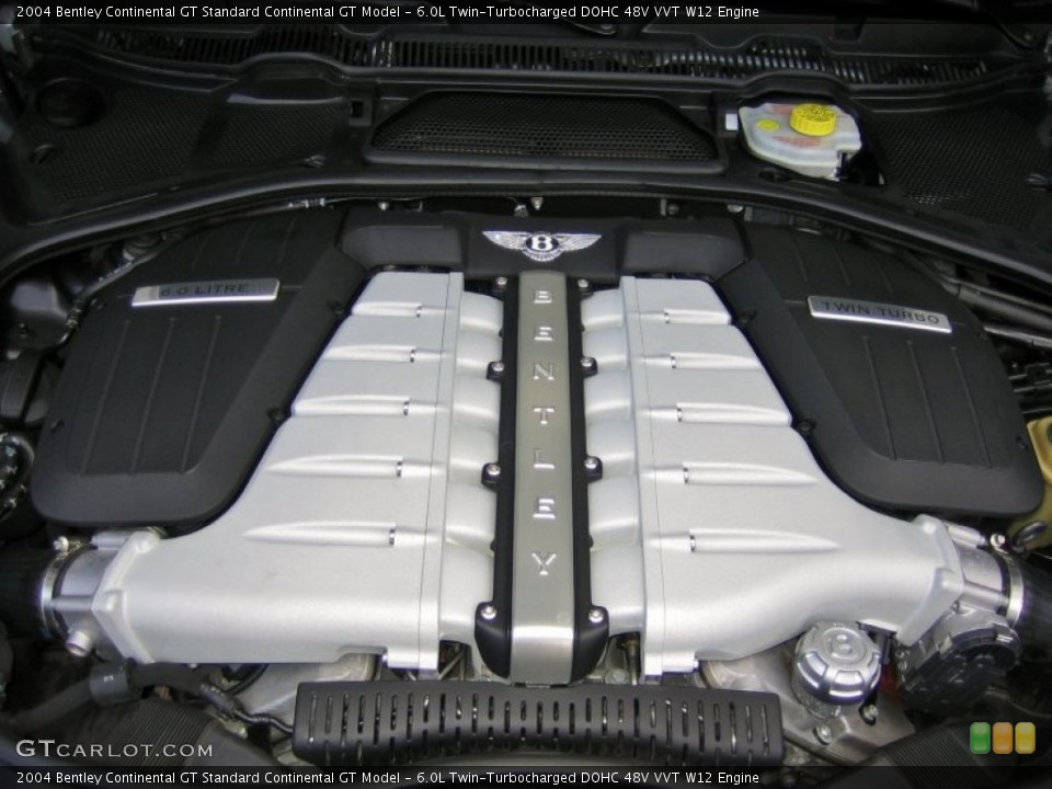 6.0L Twin-Turbocharged DOHC 48V VVT W12 Engine for the 2004 Bentley Continental GT #69100475