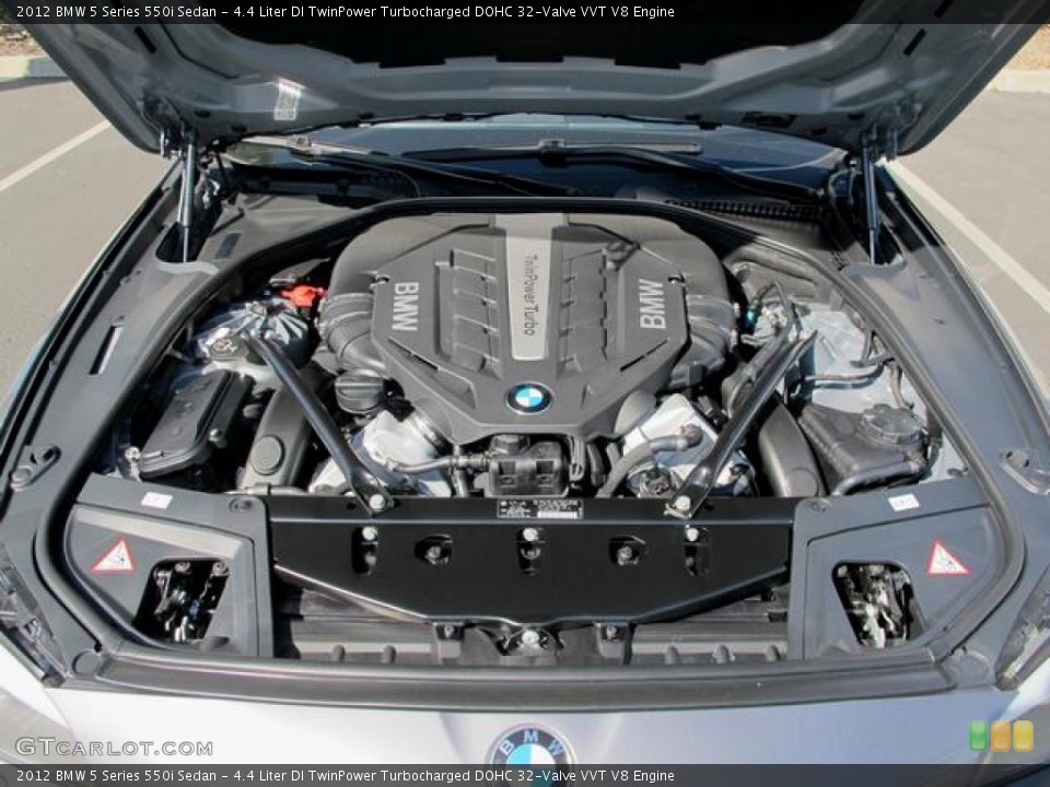 4.4 Liter DI TwinPower Turbocharged DOHC 32-Valve VVT V8 Engine for the 2012 BMW 5 Series #69101287