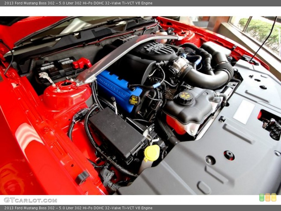 5.0 Liter 302 Hi-Po DOHC 32-Valve Ti-VCT V8 Engine for the 2013 Ford Mustang #69107360