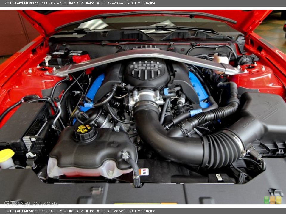 5.0 Liter 302 Hi-Po DOHC 32-Valve Ti-VCT V8 Engine for the 2013 Ford Mustang #69107369