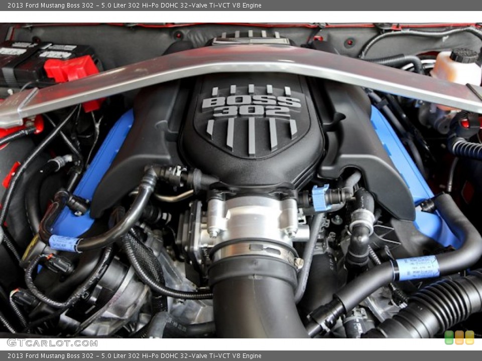 5.0 Liter 302 Hi-Po DOHC 32-Valve Ti-VCT V8 Engine for the 2013 Ford Mustang #69107384