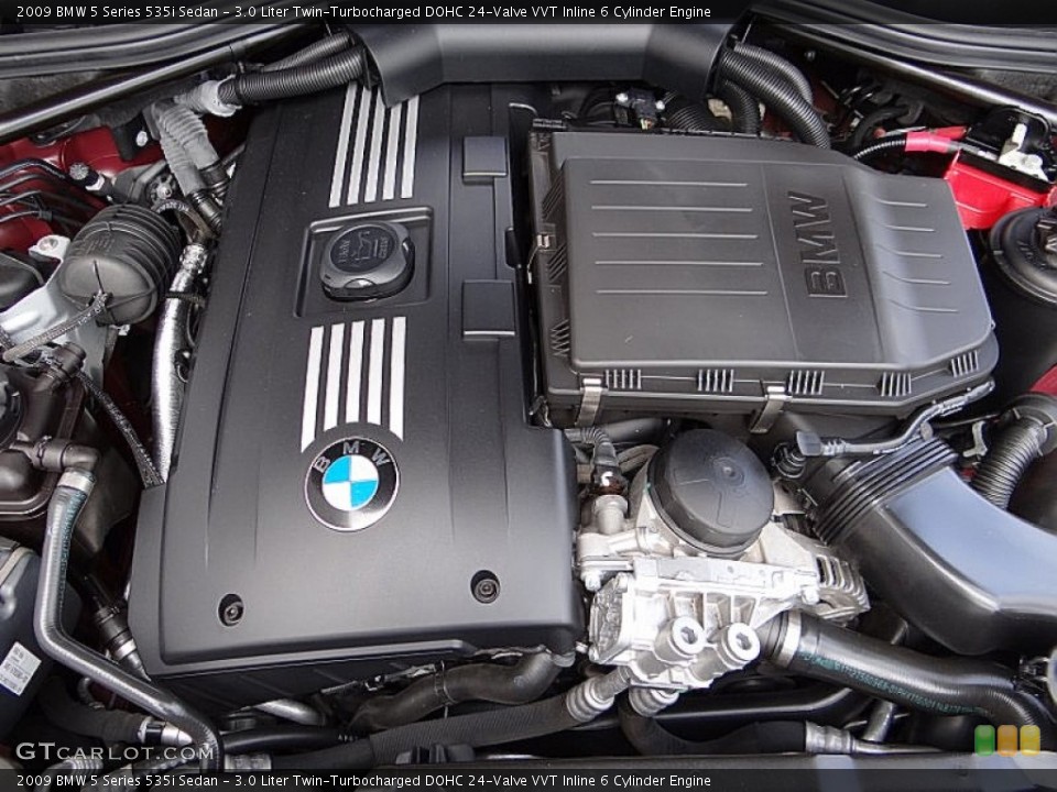 3.0 Liter Twin-Turbocharged DOHC 24-Valve VVT Inline 6 Cylinder Engine for the 2009 BMW 5 Series #69112121