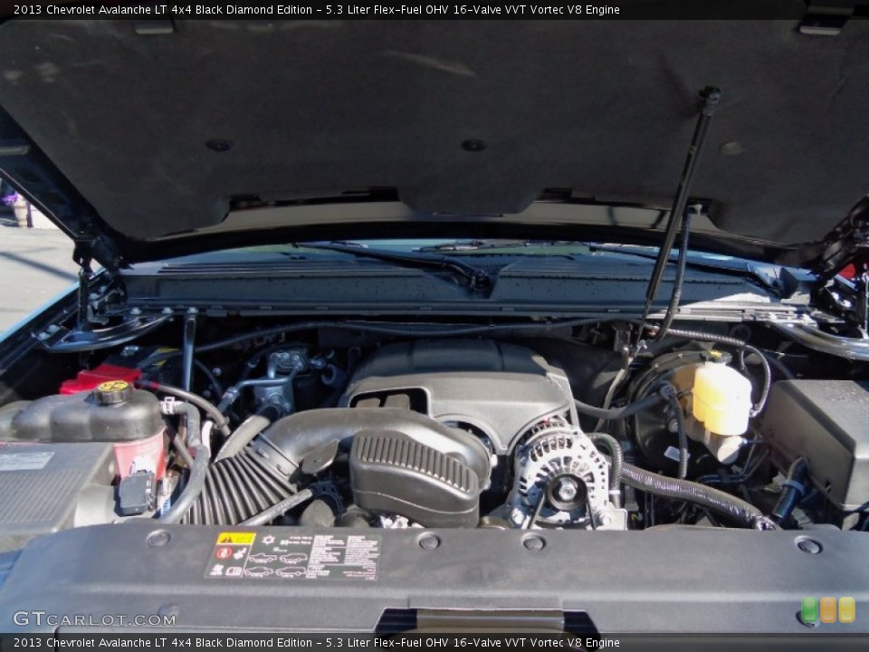 5.3 Liter Flex-Fuel OHV 16-Valve VVT Vortec V8 Engine for the 2013 Chevrolet Avalanche #69117512