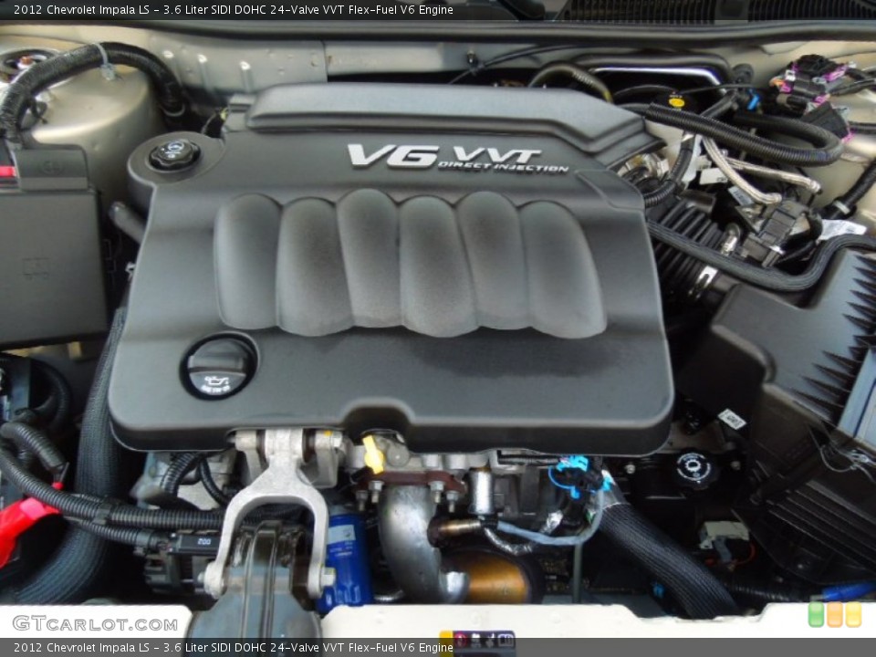 3.6 Liter SIDI DOHC 24-Valve VVT Flex-Fuel V6 Engine for the 2012 Chevrolet Impala #69137343