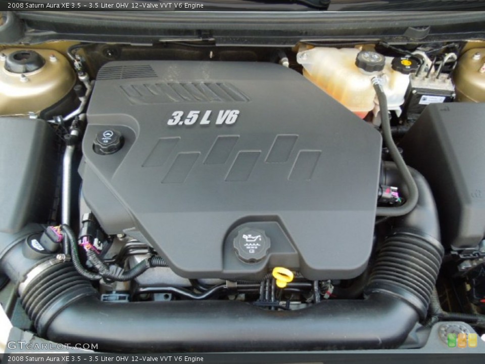 3.5 Liter OHV 12-Valve VVT V6 2008 Saturn Aura Engine