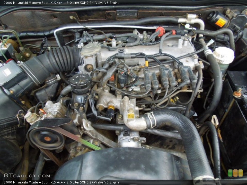 3.0 Liter SOHC 24-Valve V6 Engine for the 2000 Mitsubishi Montero Sport #69155275