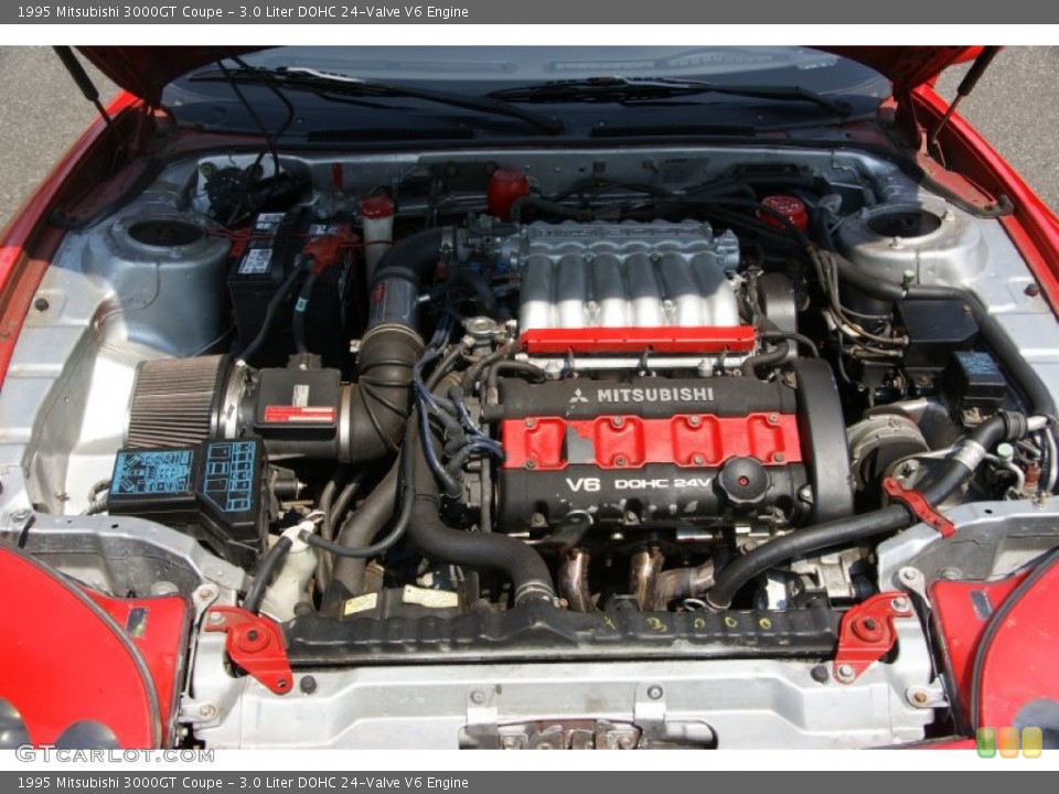 3.0 Liter DOHC 24-Valve V6 Engine for the 1995 Mitsubishi 3000GT #69194503