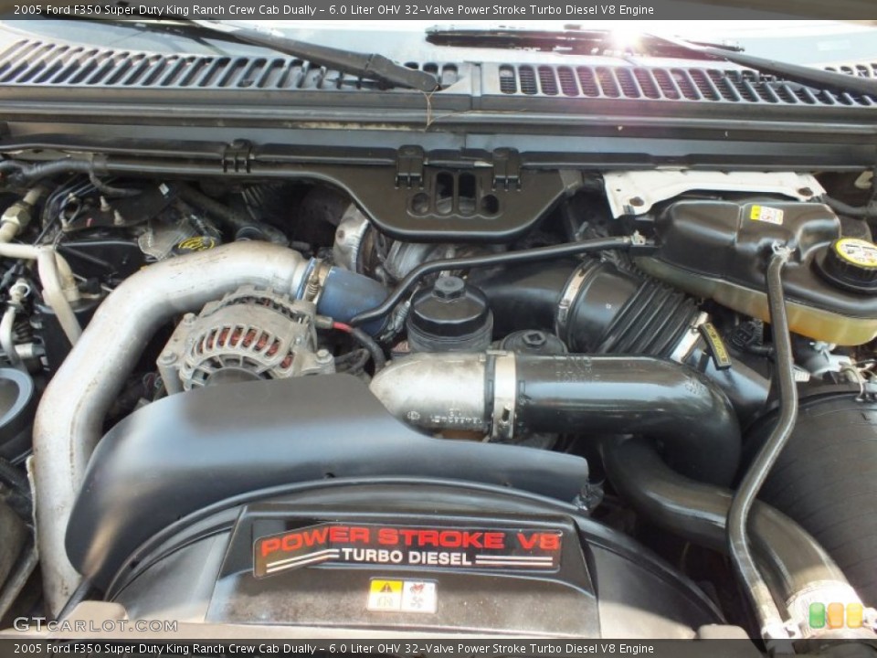 6.0 Liter OHV 32-Valve Power Stroke Turbo Diesel V8 Engine for the 2005 Ford F350 Super Duty #69218387